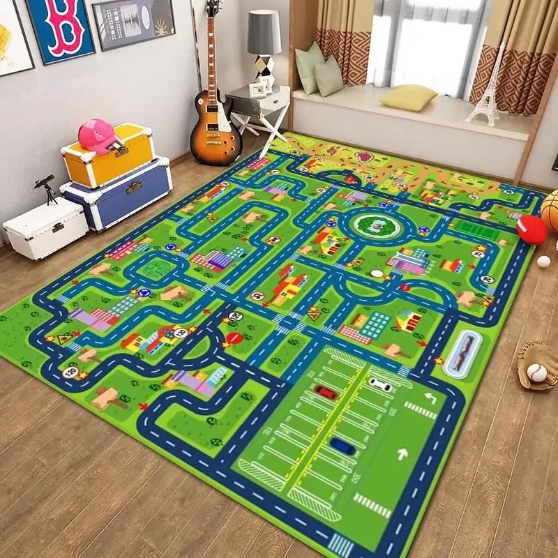 Alfombra de Juego Infantil con Diseño de Ciudad y Carreteras | prologyc.es | repuestos.prologyc.es