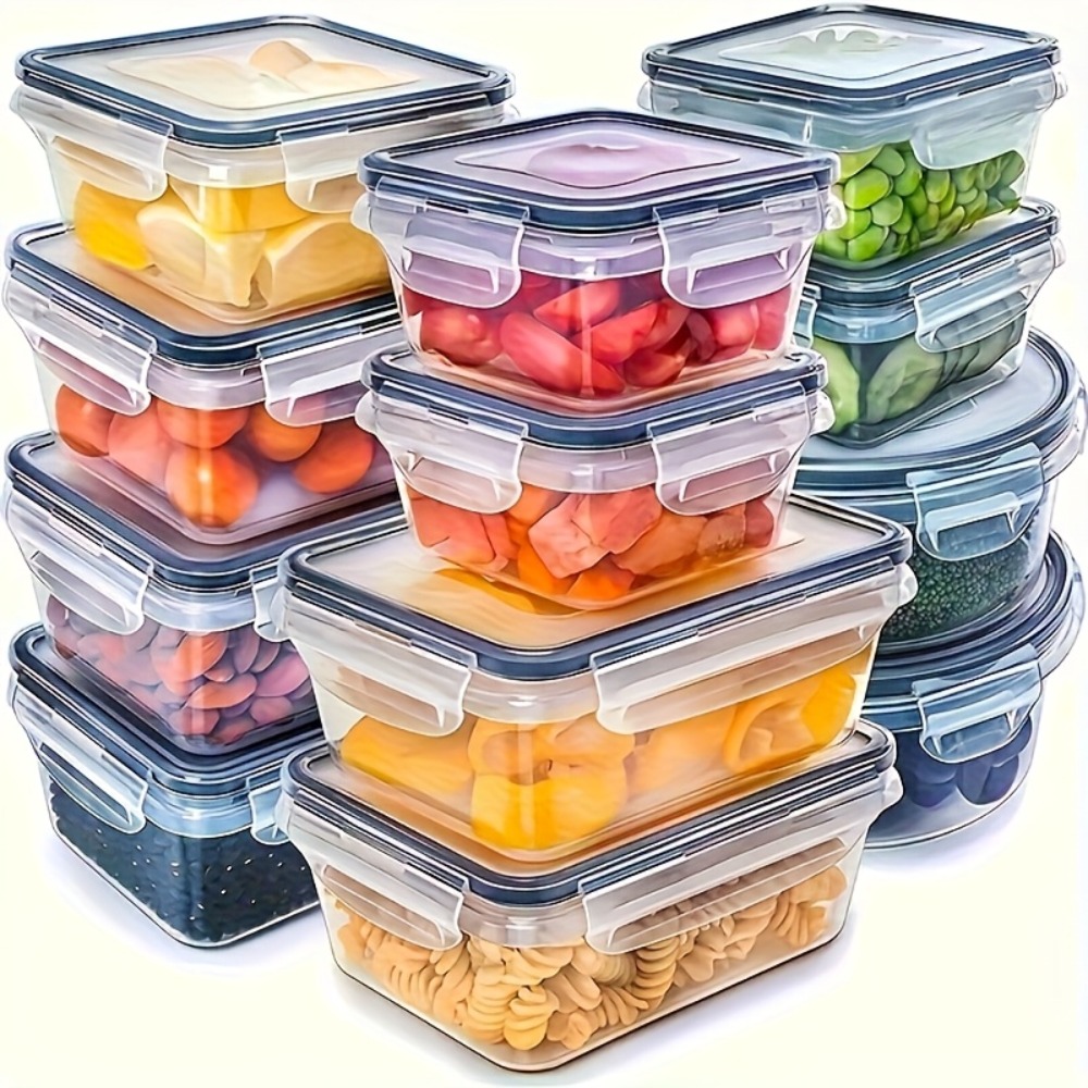 Contenedores Herméticos para Alimentos sin BPA 8 Unidades con Tapas de Bloqueo | prologyc.es | repuestos.prologyc.es