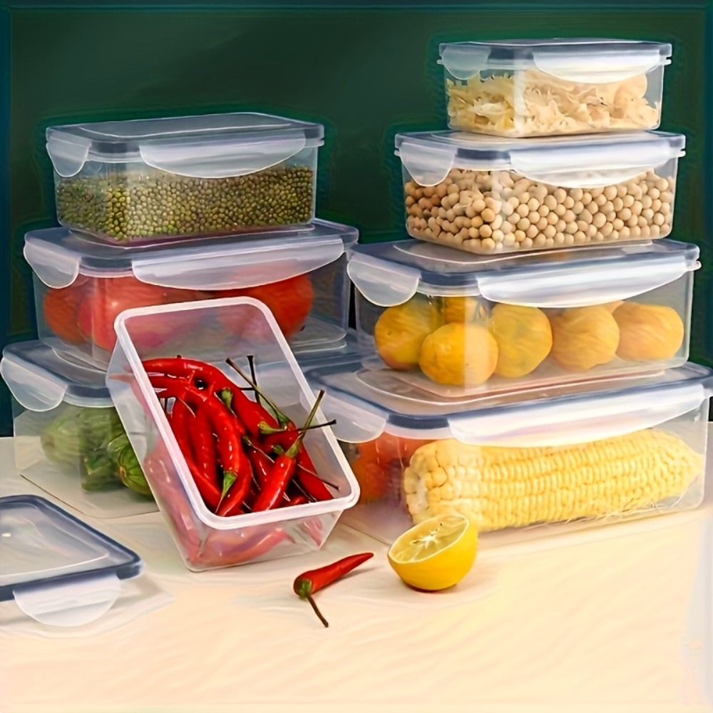 Contenedores Herméticos para Alimentos sin BPA 8 Unidades con Tapas de Bloqueo | prologyc.es | repuestos.prologyc.es