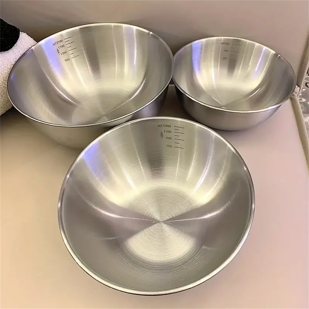 Juego de Cuencos de Acero Inoxidable con Escala Medidora para Cocina y Repostería | prologyc.es | repuestos.prologyc.es