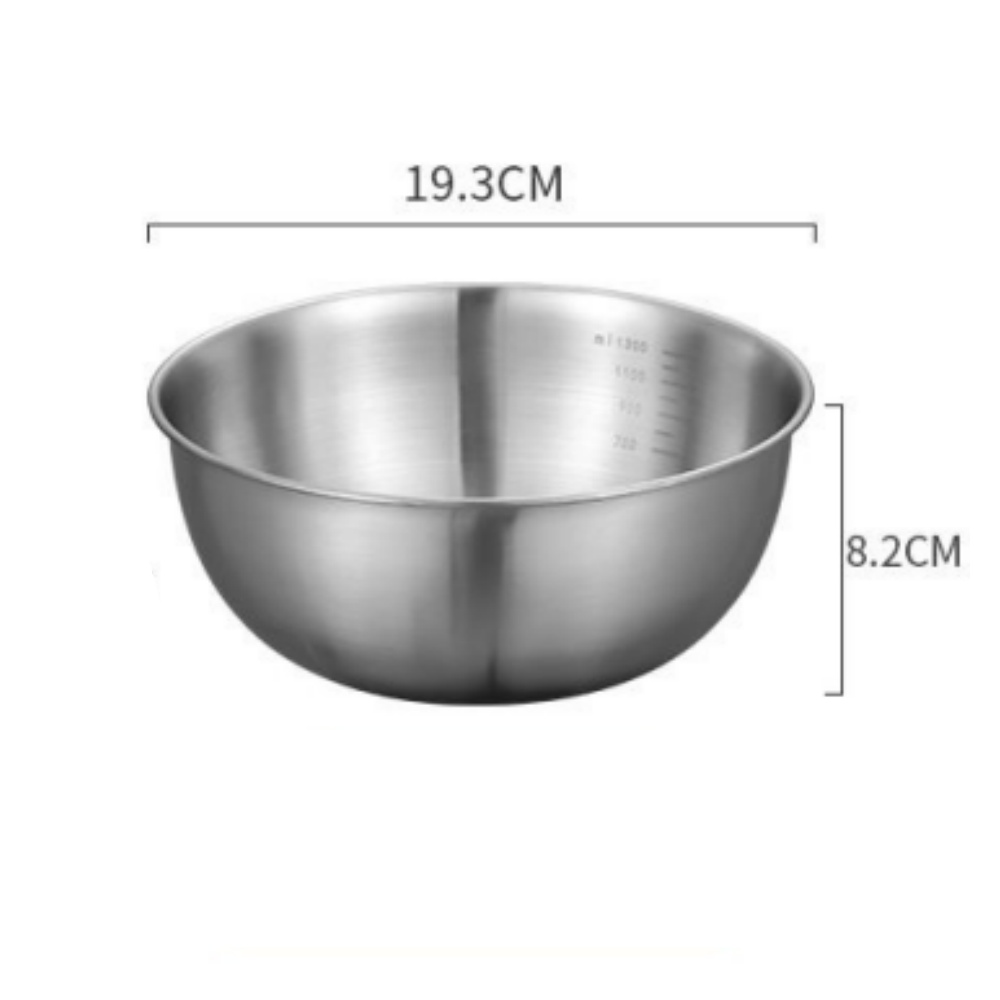 Juego de Cuencos de Acero Inoxidable con Escala Medidora para Cocina y Repostería | prologyc.es | repuestos.prologyc.es