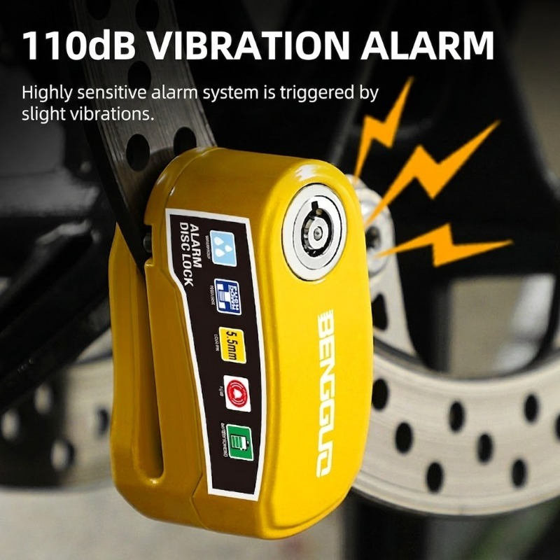Candado de Disco Antirrobo con Alarma 110 dB para Moto y Scooter | prologyc.es | repuestos.prologyc.es