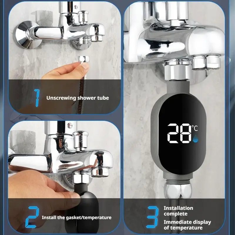 Termómetro Digital LED para Ducha y Grifo | prologyc.es | repuestos.prologyc.es