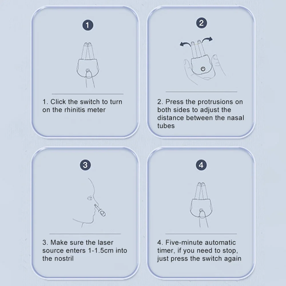 Dispositivo Nasal Inteligente de Luz Roja Recargable | prologyc.es | repuestos.prologyc.es