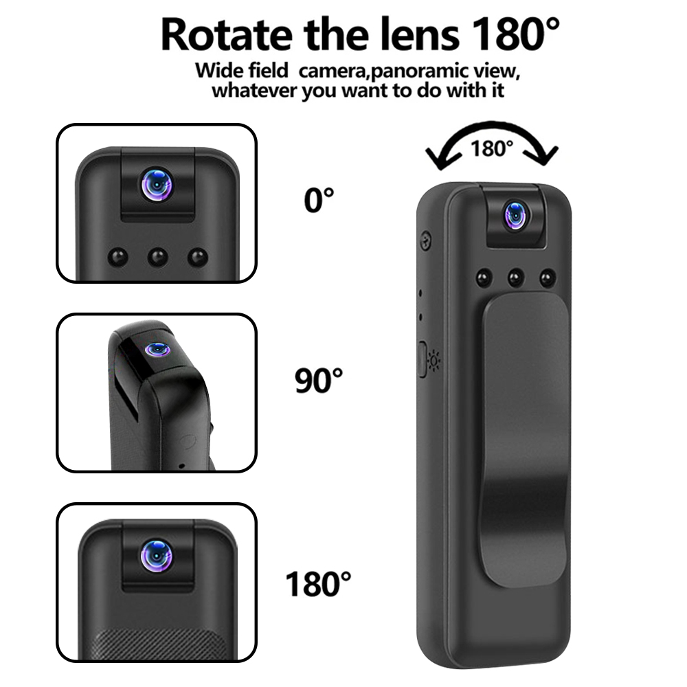 Mini Cámara Corporal Ultra HD 2K con Clip Trasero | prologyc.es | repuestos.prologyc.es