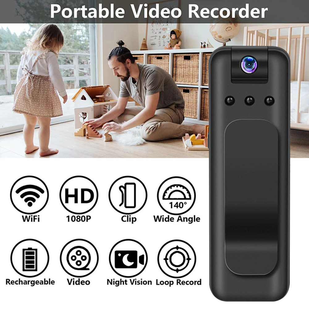 Mini Cámara Corporal Ultra HD 2K con Clip Trasero | prologyc.es | repuestos.prologyc.es