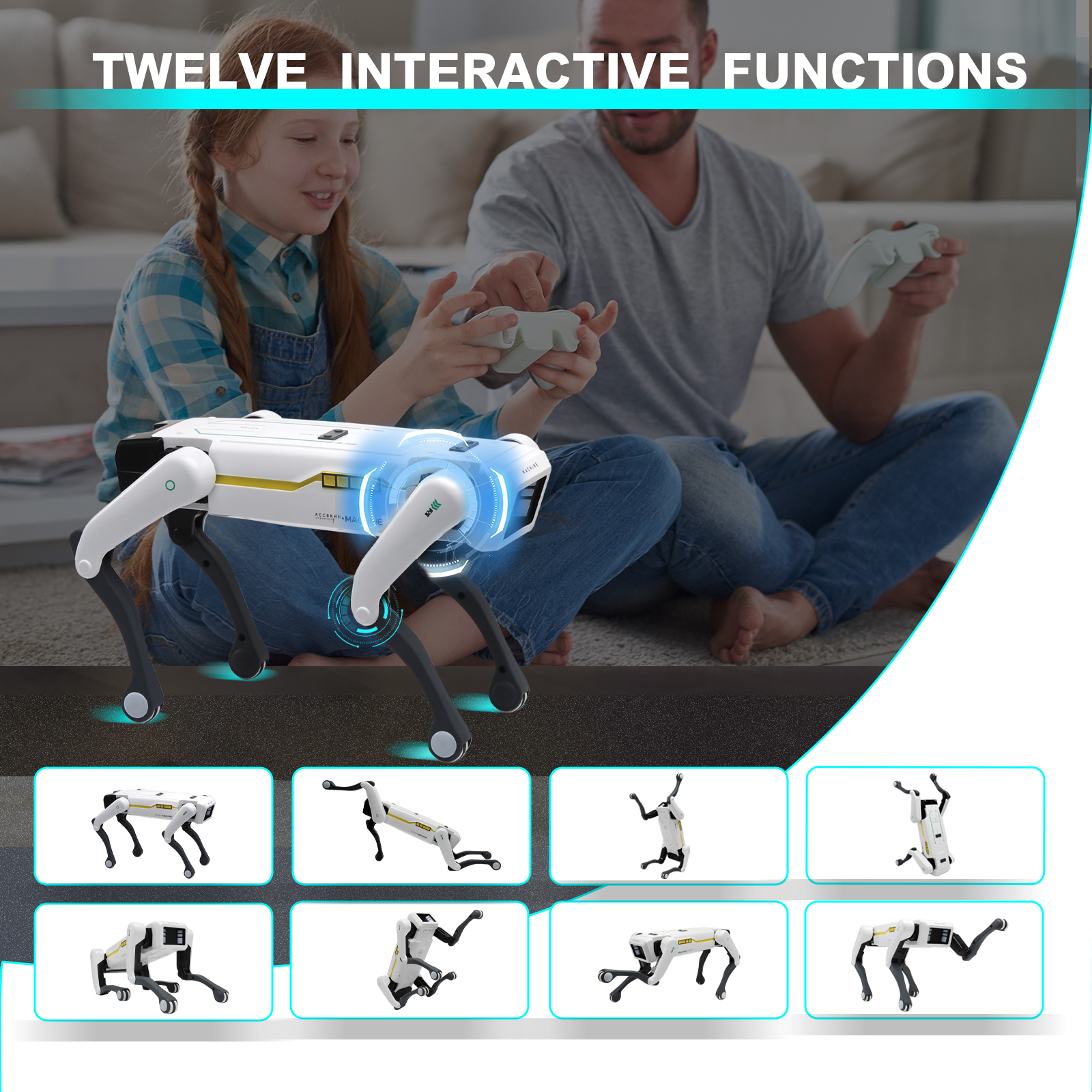 Perro Robot Inteligente AI con Control por Voz y App | prologyc.es | repuestos.prologyc.es