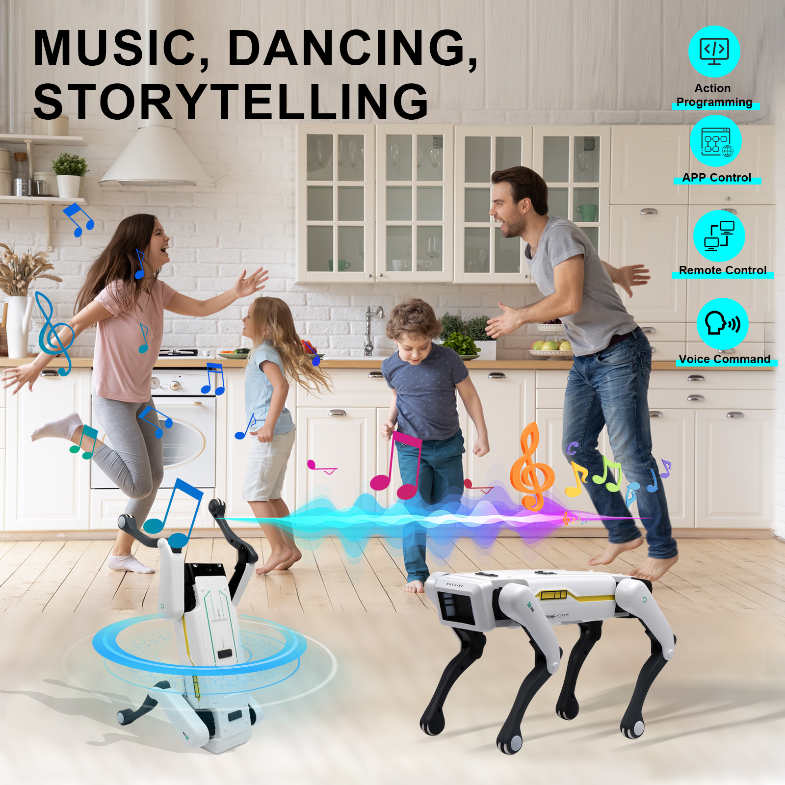 Perro Robot Inteligente AI con Control por Voz y App | prologyc.es | repuestos.prologyc.es